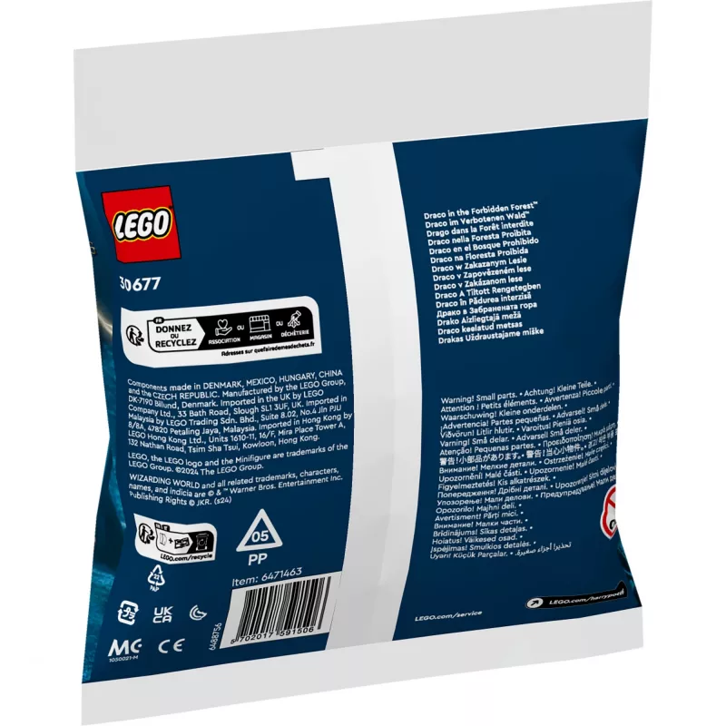 Brinquedo de construção LEGO Harry Potter Conjunto Modelo 30677 – Draco na Floresta Proibida Cena com minifigura