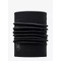 Aquecedor de pescoço Buff multifuncional Sling lã merino pesada — preto, sem costuras, elástico