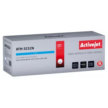 Toner Activejet ATM-321CN (substituto do Konica Minolta TN321C; Supreme; 25 000 páginas; ciano)