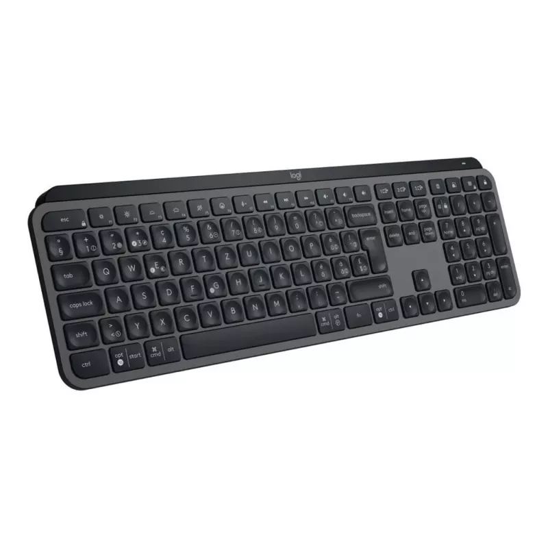 Teclado Logitech MX Keys S RF Wireless + Bluetooth QWERTZ suíço grafite (920-011571)