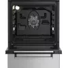 Fogão a gás e elétrico BEKO FSM52330DX, 5 queimadores, 60 cm, classe de eficiência energética A