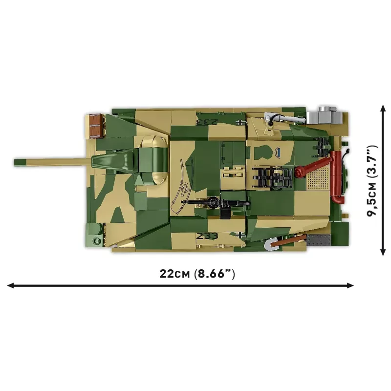 Conjunto de construção Cobi Blocks Jagdpanzer 38t Brave, 731 peças