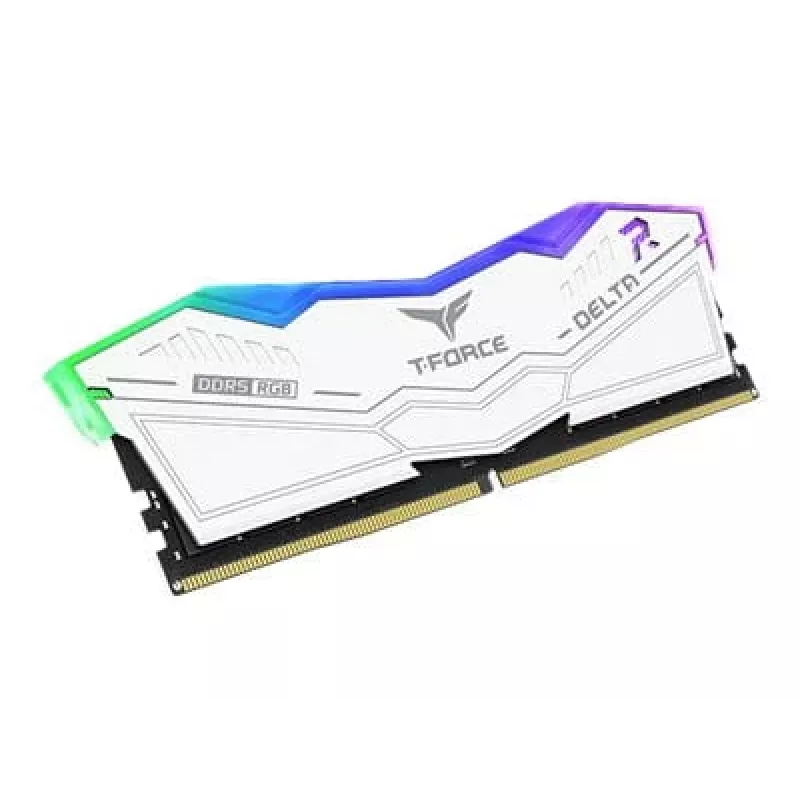 DIMM 32 GB DDR5-6000 (2x 16 GB) Kit duplo, memória branca, FF4D532G6000HC38ADC01, Delta RGB, INTEL XMP