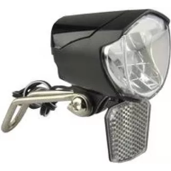 Farol LED de dínamo para bicicleta FISCHER 85355 — 70 Lux, LED de longa duração (50.000 h)