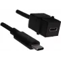 Cabo de extensão USB Bachmann 917.1212 24 pinos USB-C macho para fêmea 50 cm USB 3.1 Power Delivery 60 W