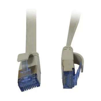 Cabo de patch RJ45 - CAT6A 500 MHz - 1,5 m - cinzento - U/FTP - plano - AWG32 - Synergy 21