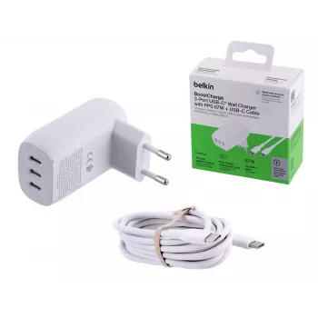 Belkin BoostCharge portátil, smartphone, Universal branco carregador rápido AC para interior