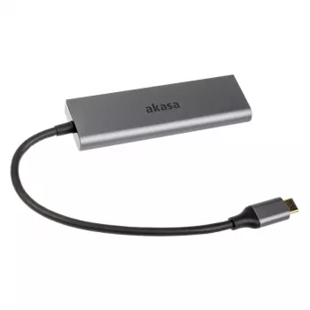 Hub USB Akasa USB Type-C 4 portas