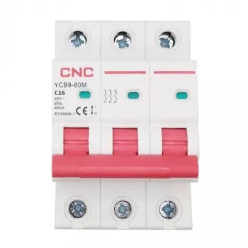 Disjuntor HiSmart NV821525 3 polos 16A característica C