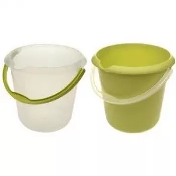 Balde keeeper Mika 10 L transparente com asa ergonómica
