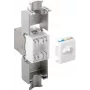 Goobay 90864 Cat.6A Keystone RJ45 Ficha fêmea, STP blindada, Slim Line