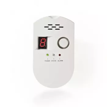 Nedis DTCTG10CWT detetor de gás GPL, gás natural