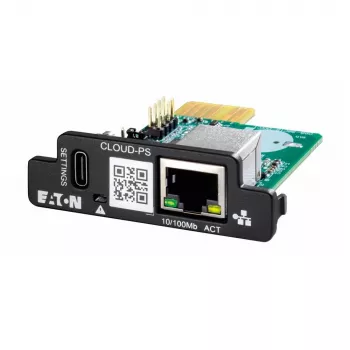 Placa de gestão de rede Eaton CLOUD-PS Fast Ethernet preta