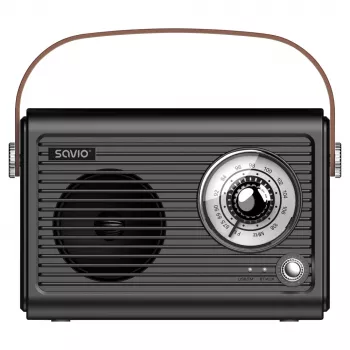 Rádio portátil Savio RS-01 analógico preto