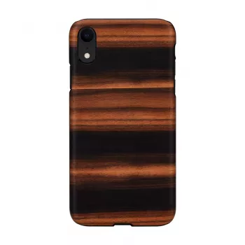 Capa para smartphone man and wood para iPhone XR — ébano preto, capa rígida protetora