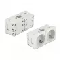 Tomada CEE 7/3 DELOCK Easy 45 — 250 V, 16 A, 4000 W, branco, ABS/PC, 90×45×40 mm