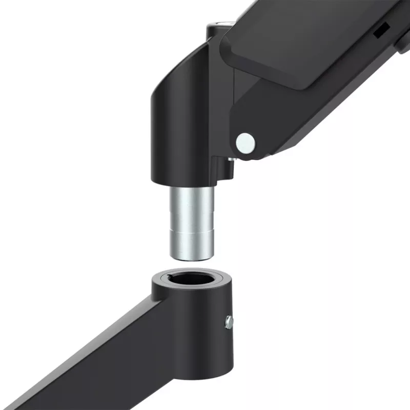 Suporte de monitor Maclean, mola a gás, 17-32, 2-10kg, preto, MC-133