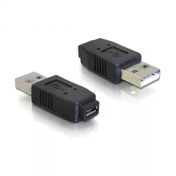 Adaptador USB micro-A+B conector fêmea para USB 2.0 A conector macho DeLOCK 65029