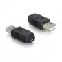 Adaptador USB micro-A+B conector fêmea para USB 2.0 A conector macho DeLOCK 65029