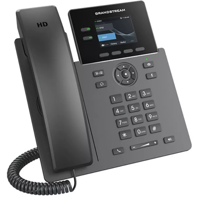 Telefone IP Grandstream GRP2610P com suporte PoE Carrier‑Grade e áudio HD