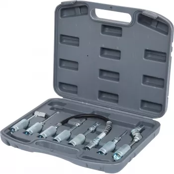 Conjunto de adaptadores para bomba de massa KS TOOLS 980.1100 — 7 peças, acessórios para aplicações de lubrificação