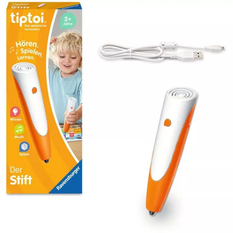 Caneta didática Ravensburger tiptoi 00110 Laranja Branco para rapazes raparigas