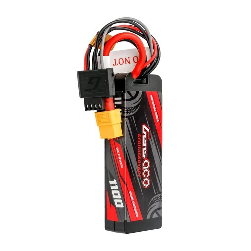 Bateria Lipo Gens ace G-Tech 1100mAh 11.1V 3S1P 60C GRP-76 Hardcase com ficha XT60
