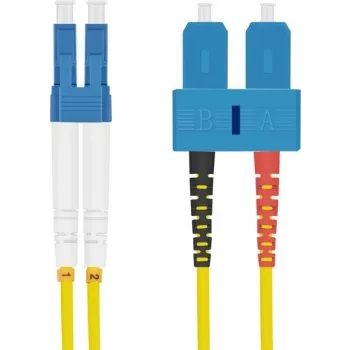 Cabo de rede de fibra ótica helos LC–SC duplex 9/125 µm OS2 15,0 m