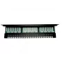 Digitus DN-91524U-EC patch panel de 19" com 24 portas Cat5e U/UTP, 1U, com suporte para cabos, preto