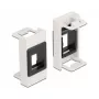 Suporte Keystone DeLOCK Easy 45 módulos 22,5 x 45 mm branco preto