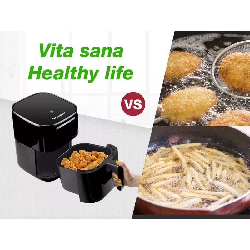 Fritadeira de ar quente Beper P101FRI051 5 L 1400 W preto