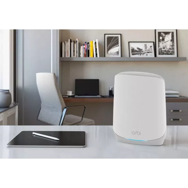 NETGEAR Orbi RBK763S tri-band (2.4 GHz / 5 GHz / 5 GHz) Wi-Fi 6 (802.11ax) branco 7 interno - RBK763S-100EUS