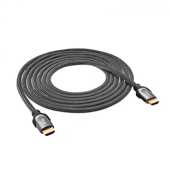 Cabo HDMI 2.1 Akyga AK-HD-30S, 48 Gbit/s, 8K 60 Hz / 4K 120 Hz, entrançado, 3 m, preto