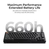 Teclado mecânico Keychron V1 Ultra 8K — formato 75%, QWERTY, Bluetooth, RGB, preto