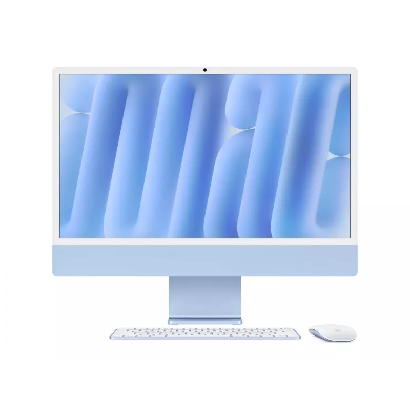 iMac 24 polegadas: M4 10/10, 16 GB, 512 GB SSD – azul