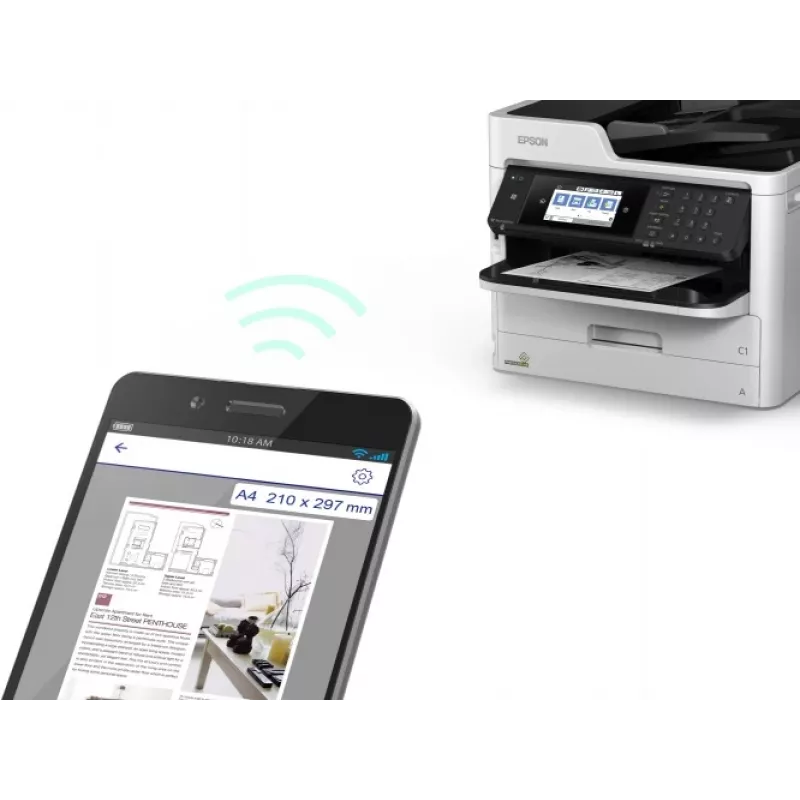 Epson WorkForce Pro WF-M5799DWF Impressora jato de tinta P/B multifunções A4, contador de 100K a 180K (usada)