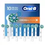 Cabeças de escova de substituição Oral-B Pro CrossAction, pack de 10, branco