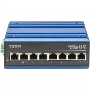 Switch não gerido Digitus DN-651121 8 portas Gigabit Ethernet PoE