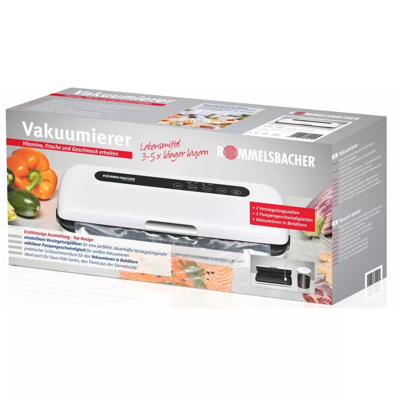 Rommelsbacher VAC110 - 360 x 155 x 75 mm - preto - branco (VAC 110)
