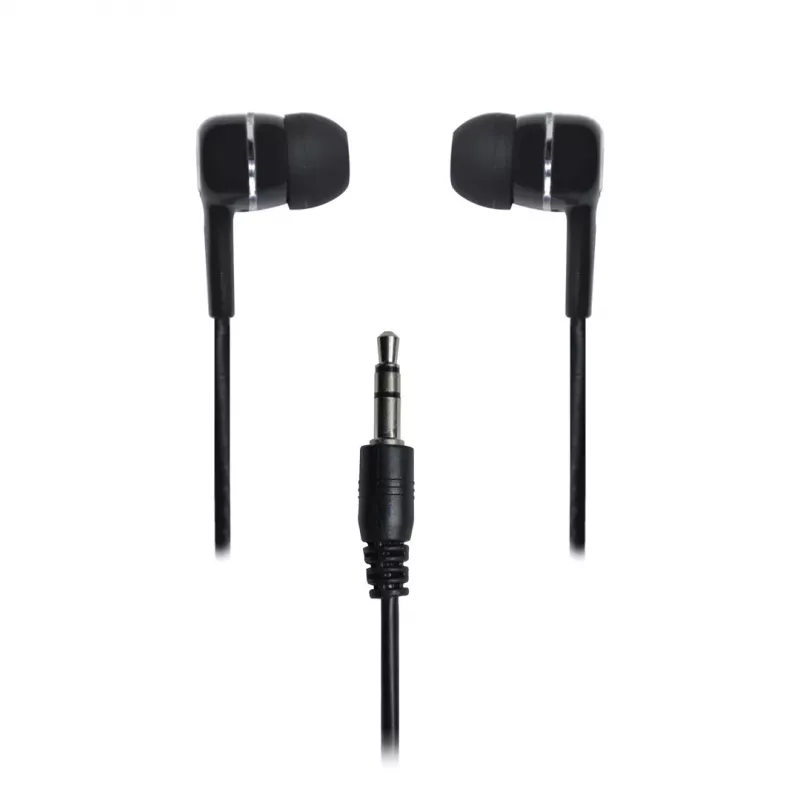 VAKOSS LT-437EX auriculares intra-auriculares com fio, binaurais, cabo de 1 m, pretos