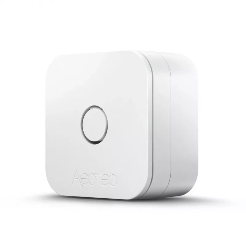 Sensor de temperatura e humidade interior AEOTEC AEOEZWA039 – autónomo, alimentado por pilha, 34×34×17 mm
