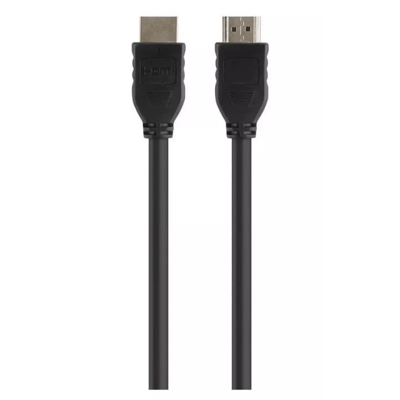 Belkin Standard - Cabo HDMI - HDMI (M) para HDMI (M) - 3 m - Isolamento duplo - preto - Suporte 4K