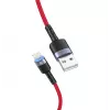 Cabo de dados USB para Lightning Tellur, 3A, 1,2 m, indicador LED, vermelho