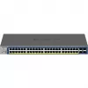 Switch Inteligente Empilhável NETGEAR 52 portas PoE Gigabit/10G (GS752TXP)