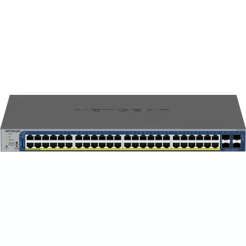 Switch Inteligente Empilhável NETGEAR 52 portas PoE Gigabit/10G (GS752TXP)