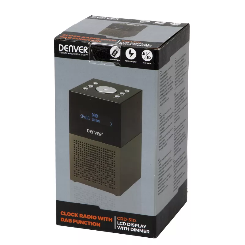 Rádio-relógio Denver CRD-510