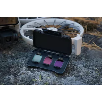 Conjunto de filtros de densidade neutra DJI Flip ND16 / ND64 / ND256 — pack de três para drones DJI compatíveis