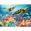 Puzzle Ravensburger Mundo Submarino Azul 1000 peças, jovens/adultos, formato standard