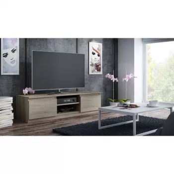 Móvel de TV Topeshop RTV140 SONOMA com 2 prateleiras
