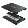 Kit de montagem GRAUGEAR G-CV-M2T25 preto alumínio